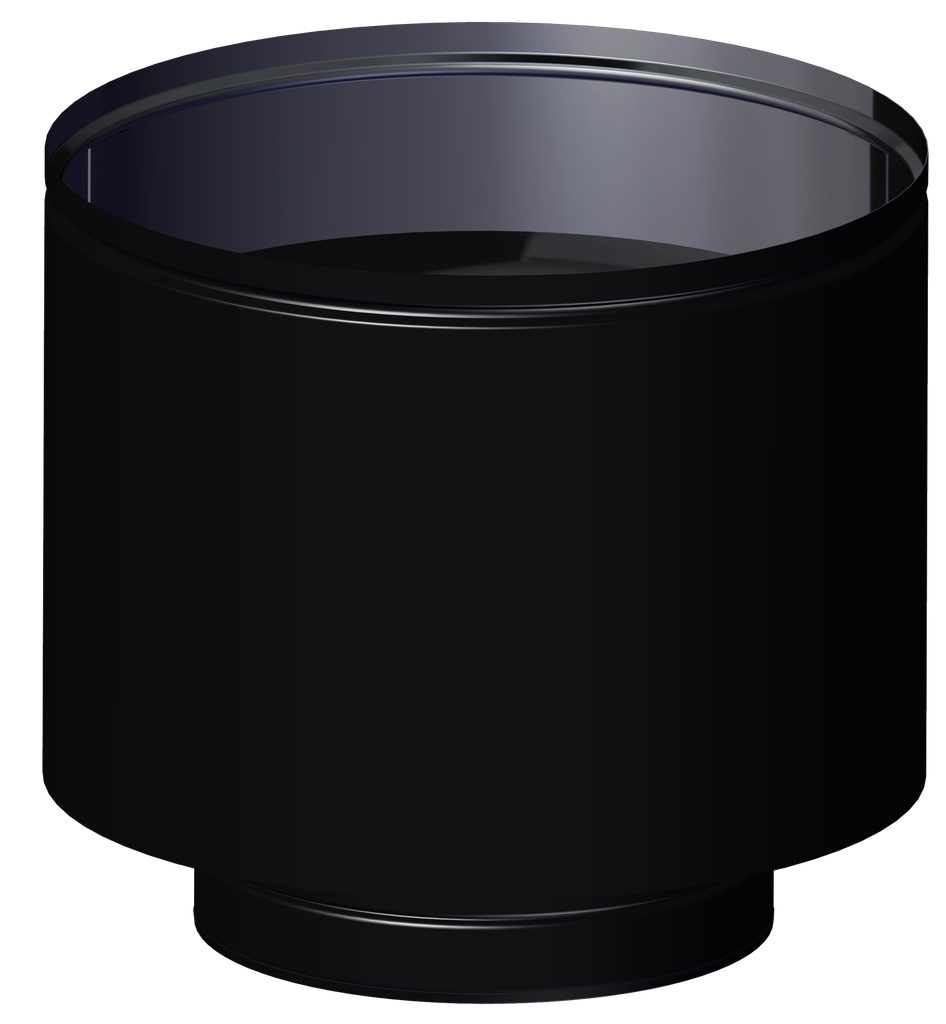 Matt Black Twin Wall Weathering Cap