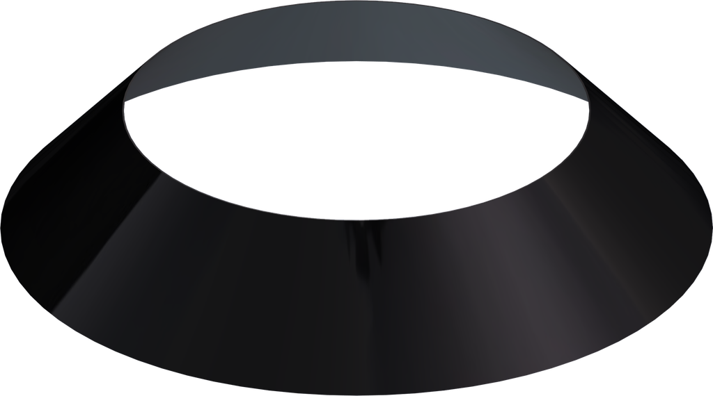 Matt Black Twin Wall Storm Collar