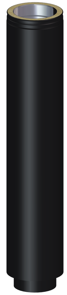 Matt Black Twin Wall Starter Length - 1000mm 