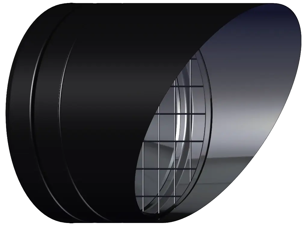 Matt Black Twin Wall Horizontal Terminal