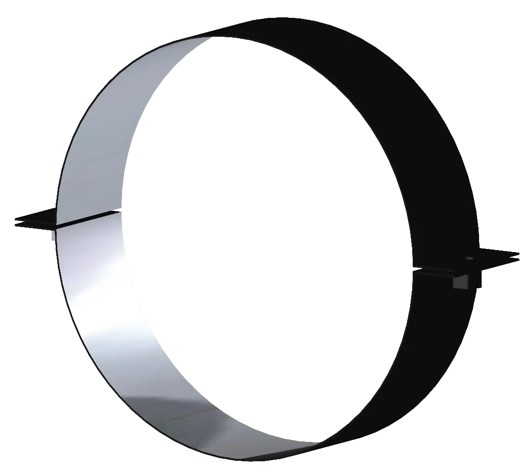 Matt Black Twin Wall Roof Support with Double Angular Profiles