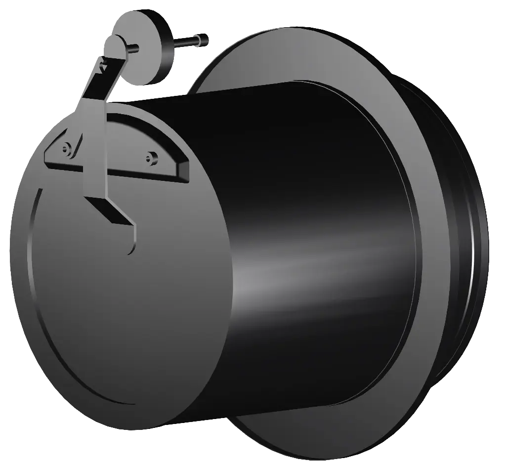 Matt Black Twin Wall Draught Stabiliser