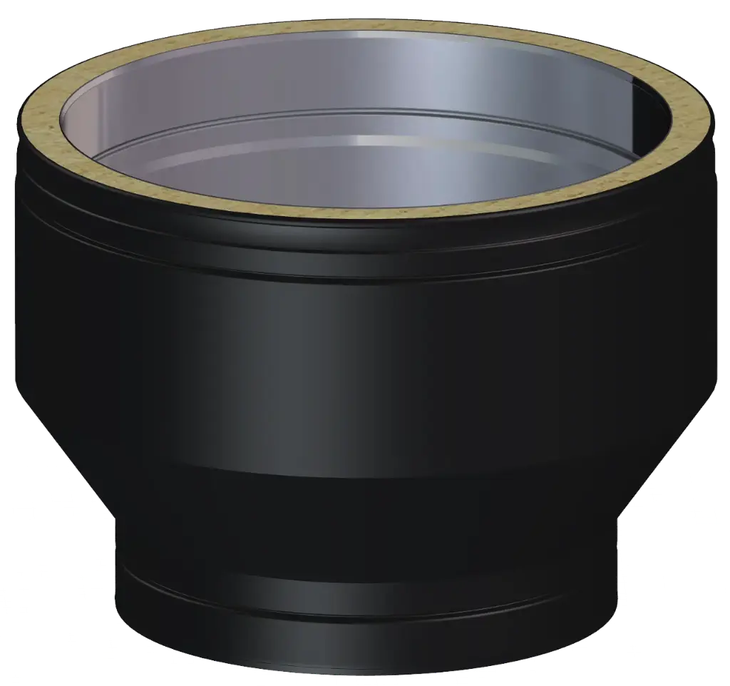 Matt Black Twin Wall Increaser