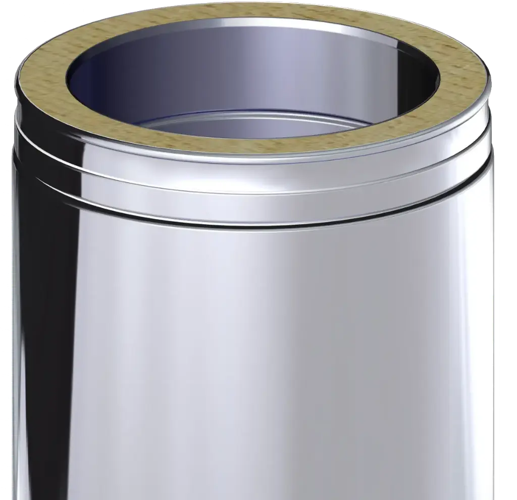 Stainless Steel Twin Wall Length of Pipe - 300mm