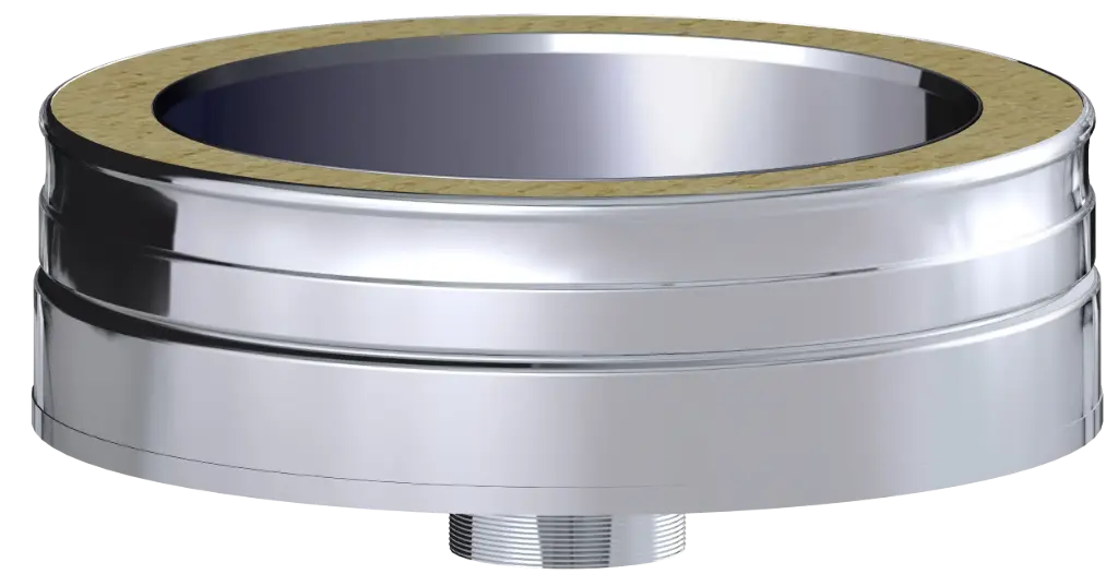 Stainless Steel Twin Wall Soot Collector with Drain