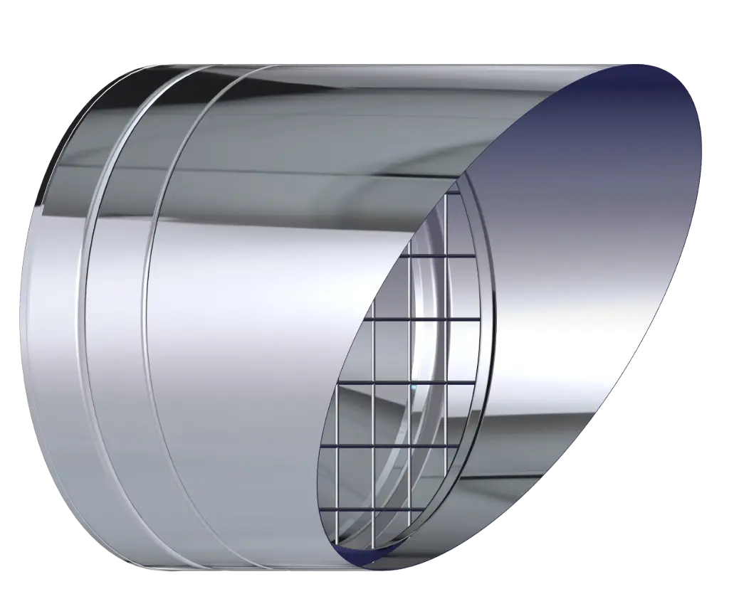 Stainless Steel Twin Wall Horizontal Terminal