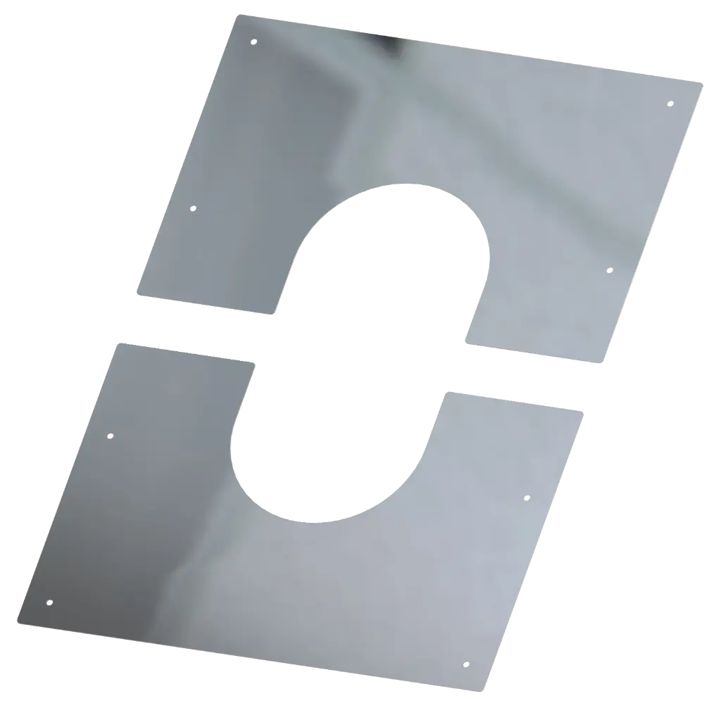 Stainless Steel Twin Wall Squared Finishing Plate 30/45˚