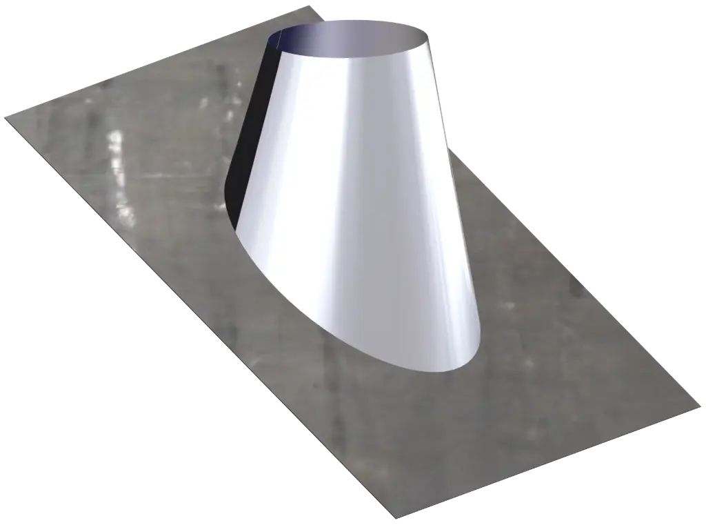 Stainless Steel Twin Wall Adjustable Flashing 30/45˚