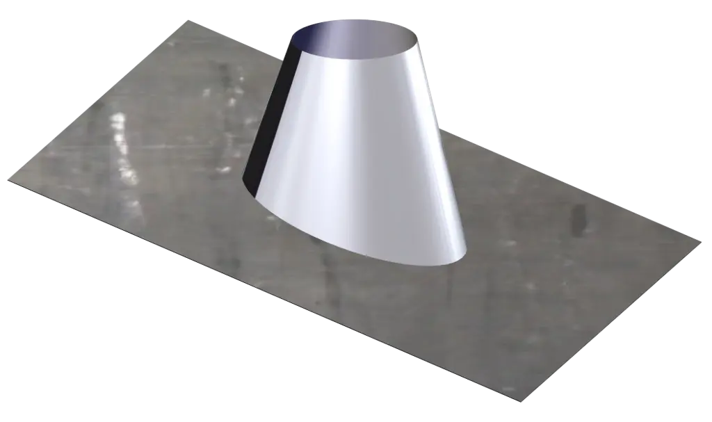 Stainless Steel Twin Wall Adjustable Flashing 5/30˚