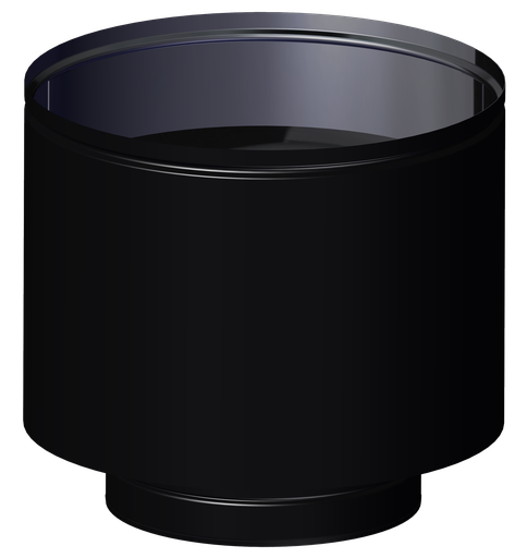 Matt Black Twin Wall Weathering Cap