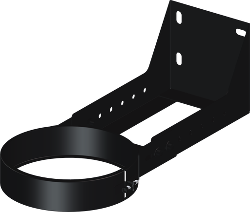 Matt Black Twin Wall Cuttable Wall Support - 100mm to 250mm