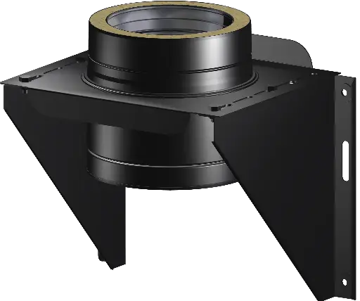 Matt Black Twin Wall Adjustable Base Support & Brackets