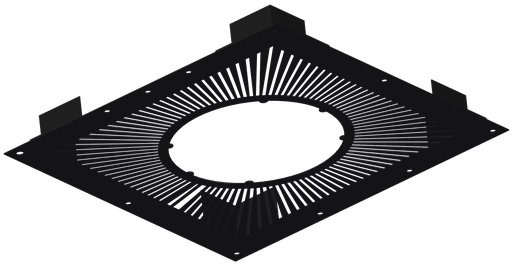 Matt Black Twin Wall Vented Firestop G80