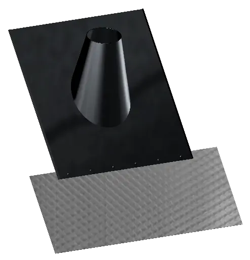 Matt Black Twin Wall Flashing 30/45˚ for Tiled Roofs