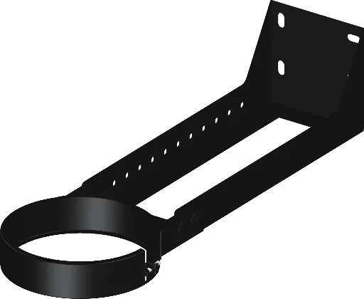 Matt Black Twin Wall Cuttable Wall Support - 250mm to 430mm