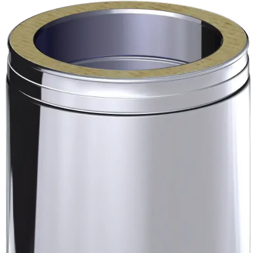 Stainless Steel Twin Wall Length of Pipe - 300mm