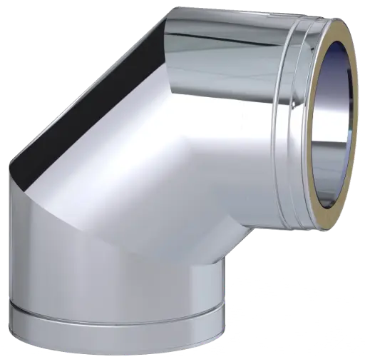 Stainless Steel Twin Wall 90˚ Elbow