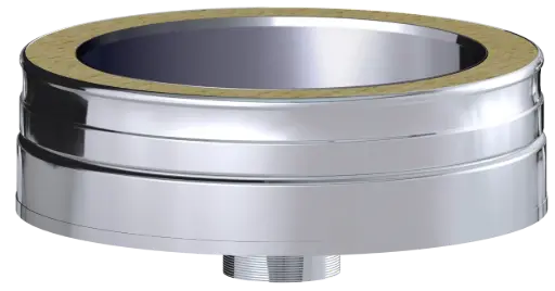 Stainless Steel Twin Wall Soot Collector with Drain