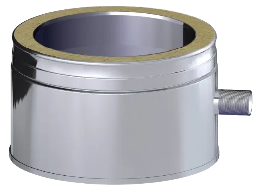 Stainless Steel Twin Wall Soot Collector with Lateral Drain